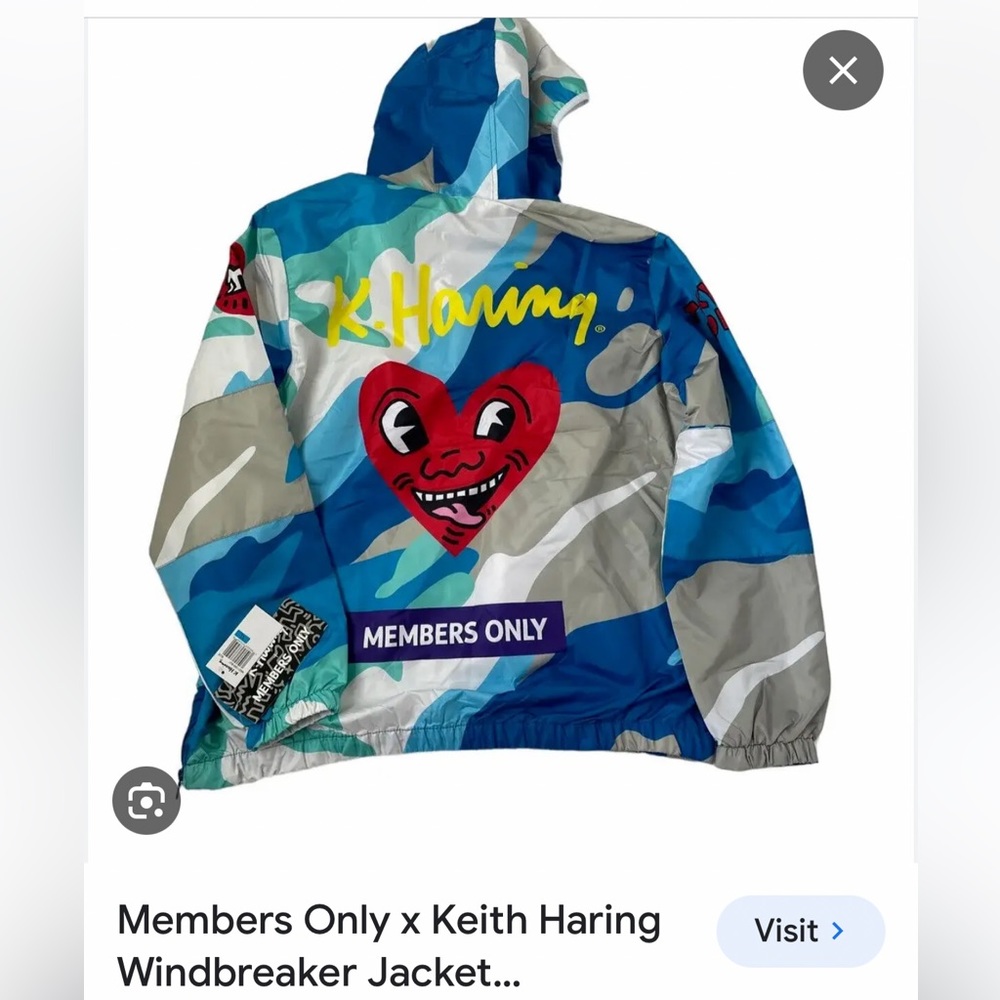 Keith haring windbreaker